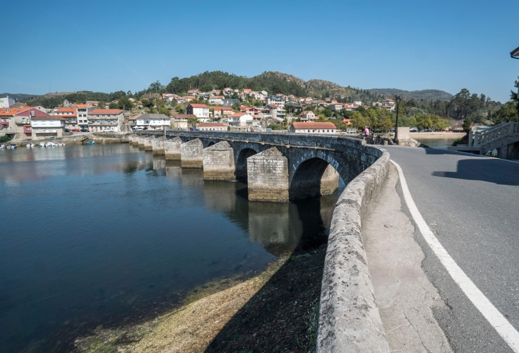 Мост Ponte Sampaio, Португальский Путь Святого Иакова, Испания
